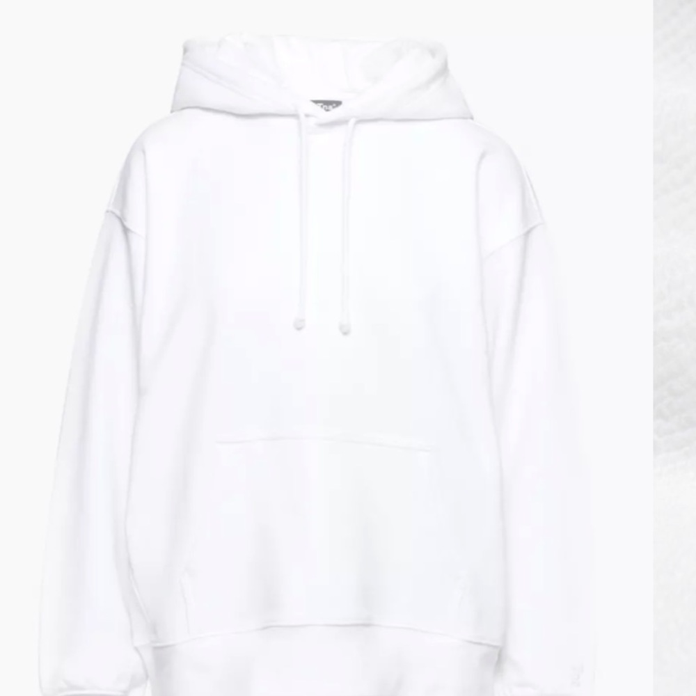 TNA Terry Fleece Boyfriend Hoodie - White